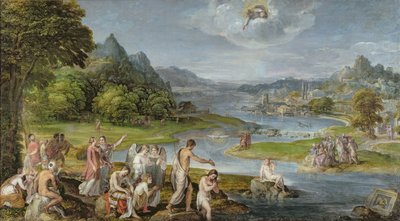 El bautismo de Cristo de Lambert Sustris